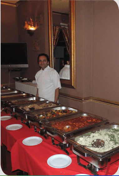 Décor intérieur chaleureux du restaurant Namaste India à Liège