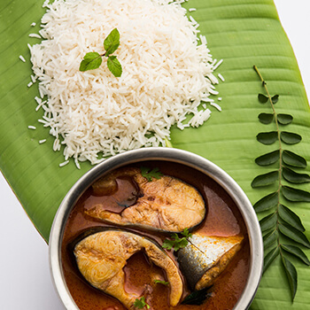Poisson – spécialité indienne du restaurant Namaste India à Liège