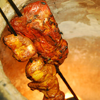 Poulet – spécialité indienne du restaurant Namaste India à Liège